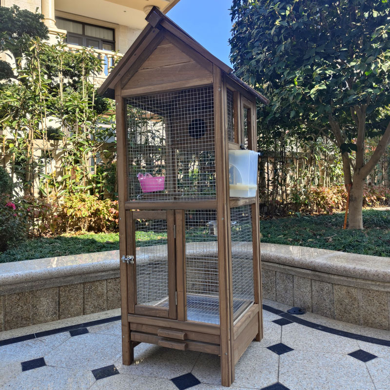 鸟笼户外虎皮鹦鹉大号木制笼子八哥鹩哥画眉鸟笼