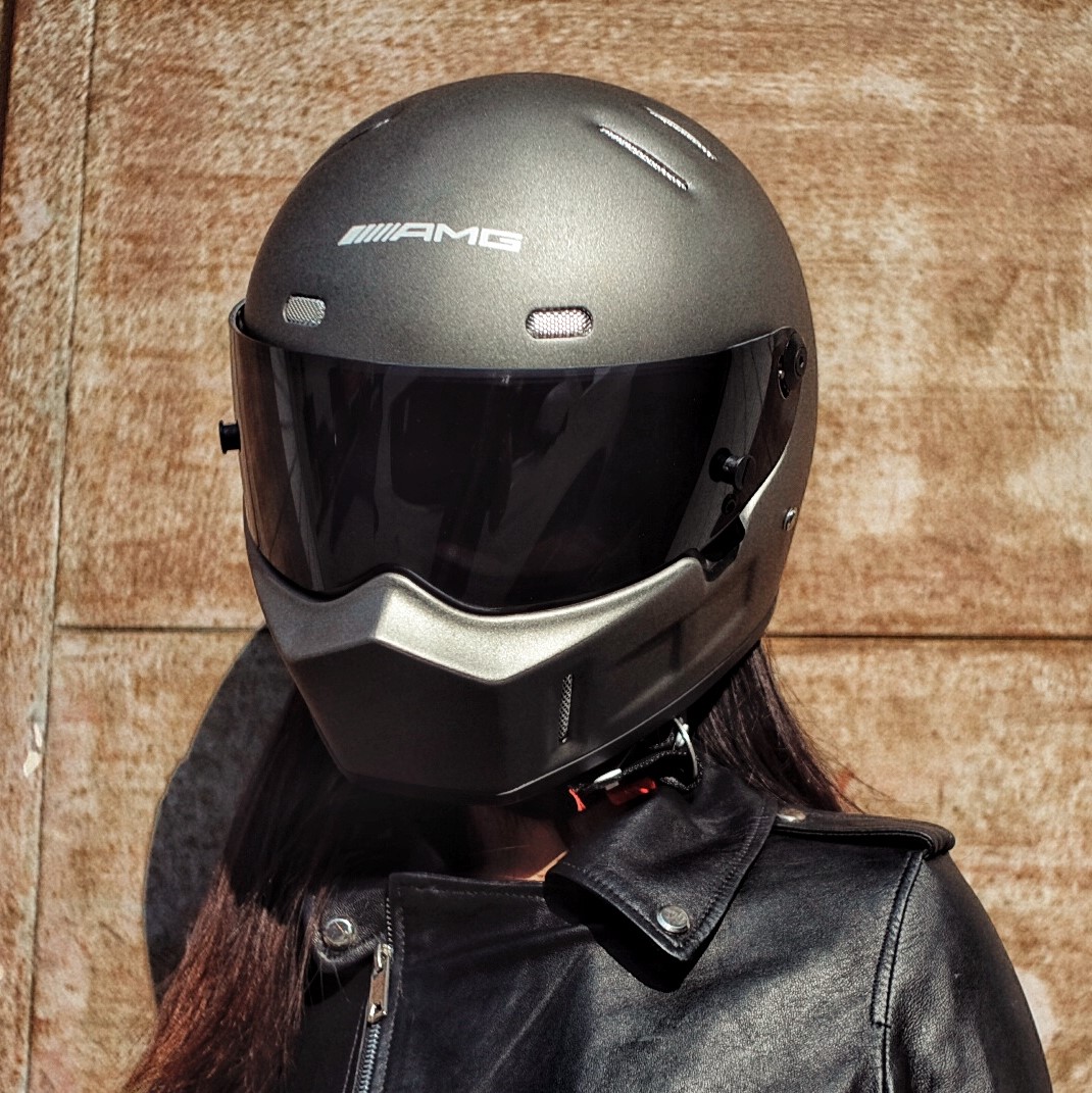 辛普森头盔simpson黑色外形复刻刻版dot认证玻璃电动车头盔