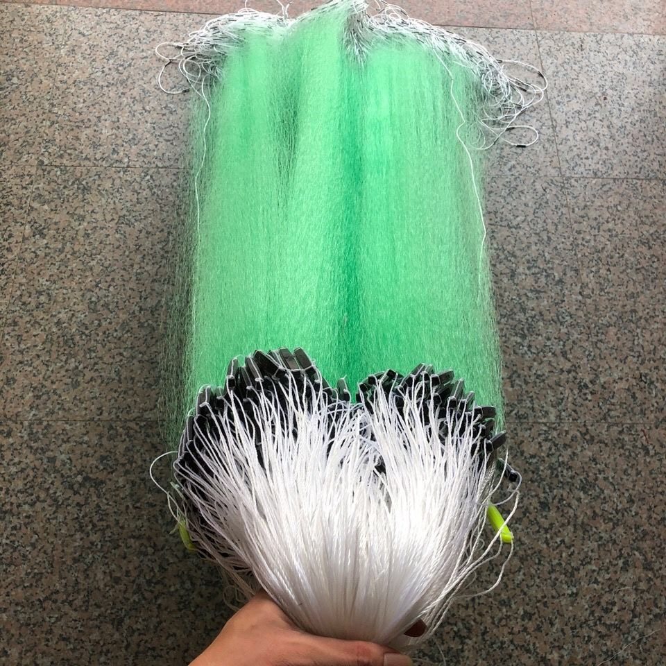 单层渔网粘网丝网沉网浮网子鱼网捕鱼网鲫鱼鱼网