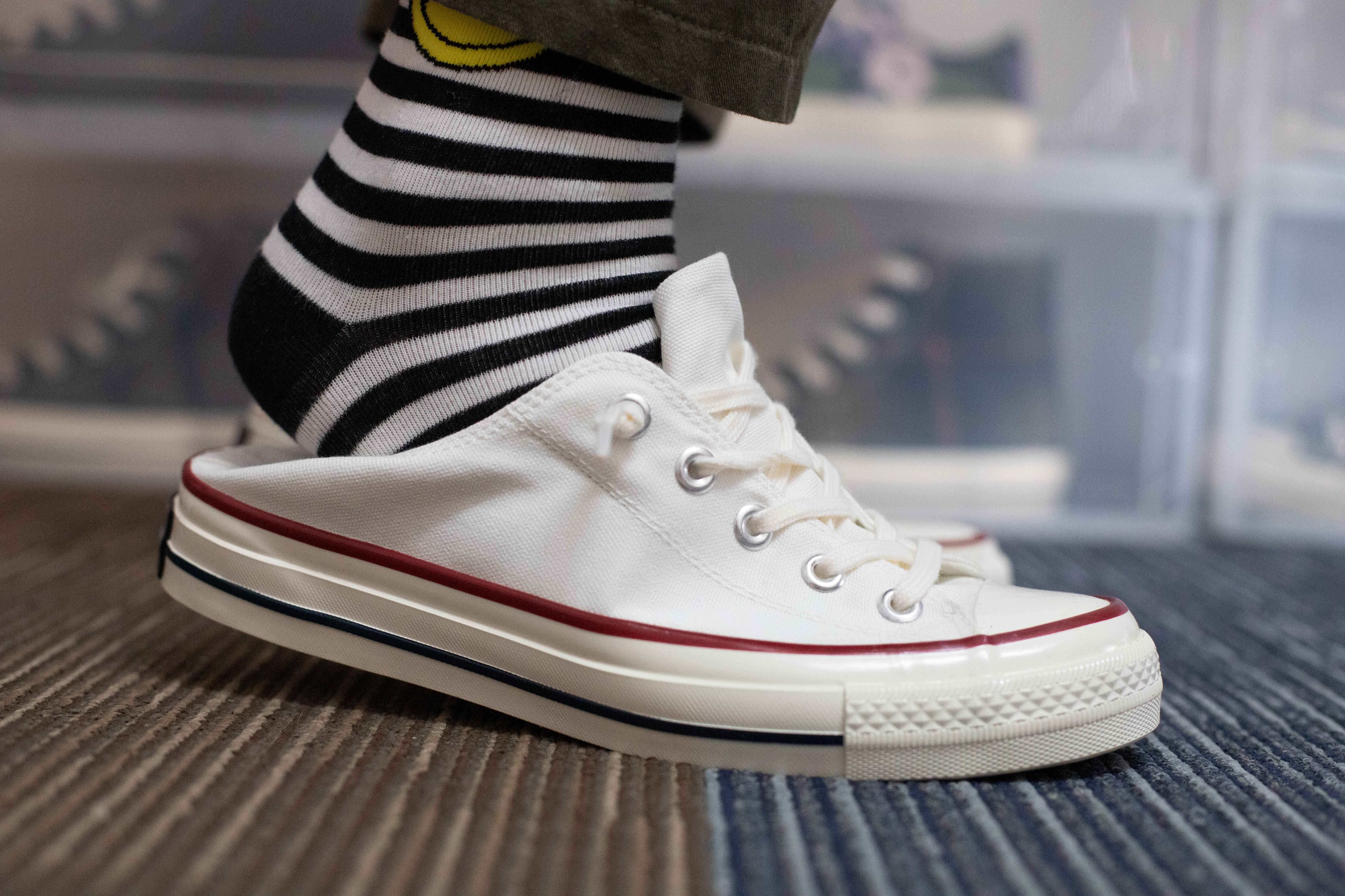 1994store自制chic经典低帮港风踩跟百搭学生男女帆布鞋