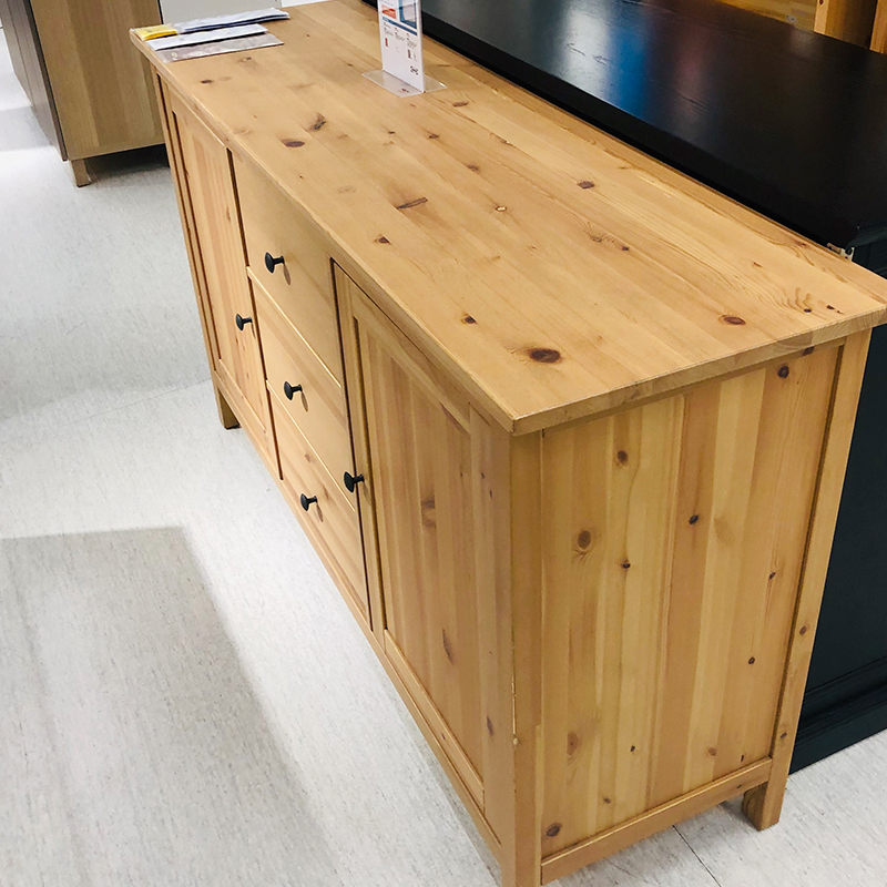 国内宜家代购汉尼斯餐边柜实木厨房餐厅欧式简约餐边柜