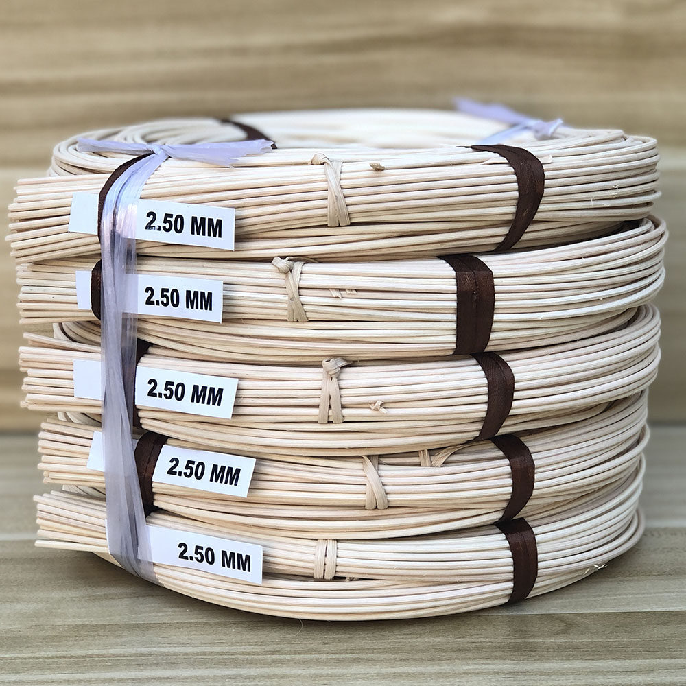 2.5mm天然藤条手工编织diy材料圆藤扁藤木藤diy编织材料包