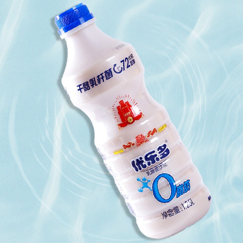 10月新货优乐多原味乳酸菌饮品125l大瓶益生菌发酵1250ml6瓶箱