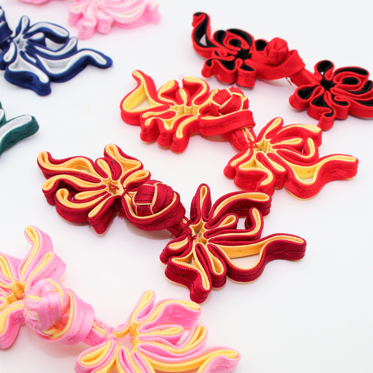 盘扣金鱼凤尾手工中式唐装旗袍高档服饰汉服纽扣