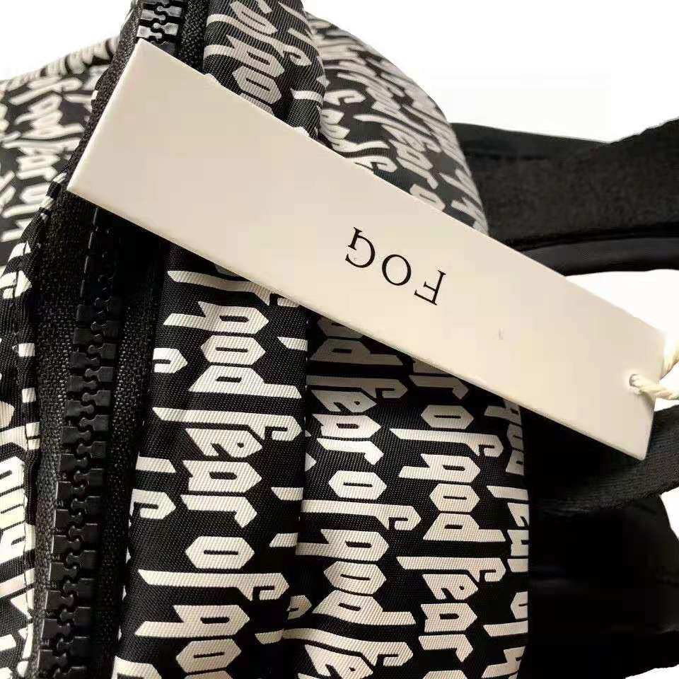 fogfearofgod满印书包弹幕双肩包高街字母包挂件