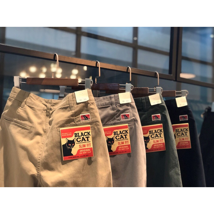 纯棉美式休闲裤男春秋工装裤日系复古阿美咔叽小直筒卡其工作裤子