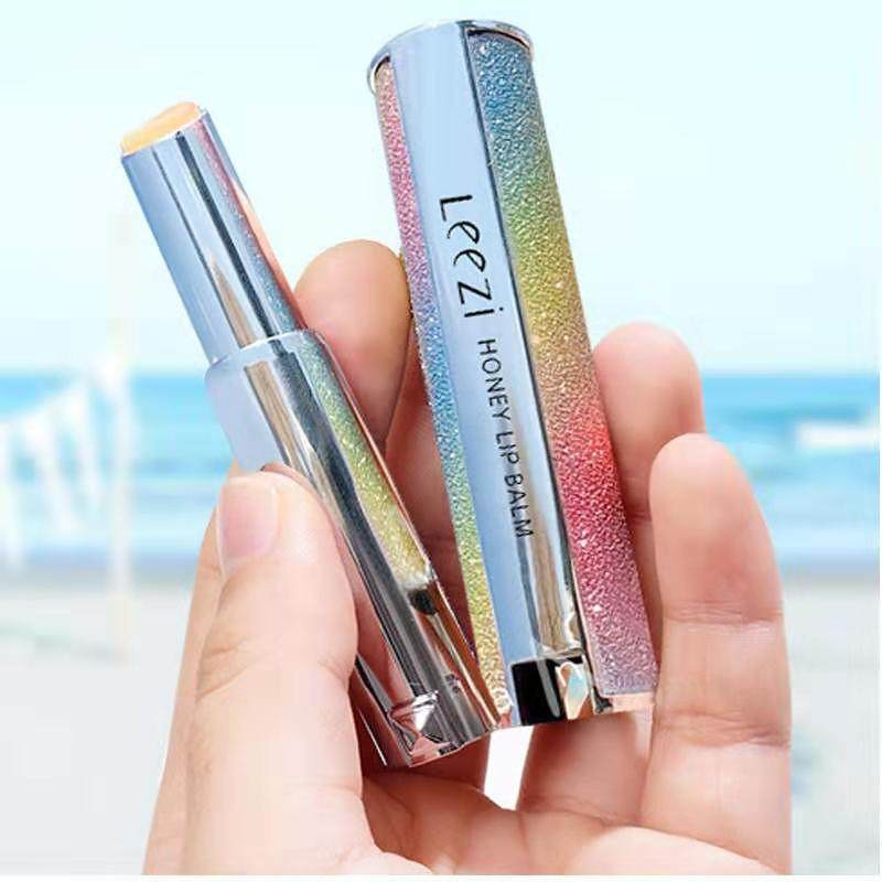 莉兹极光星空变色口红滋润唇膏防水保湿淡化唇纹蜂蜜磨砂持久女生
