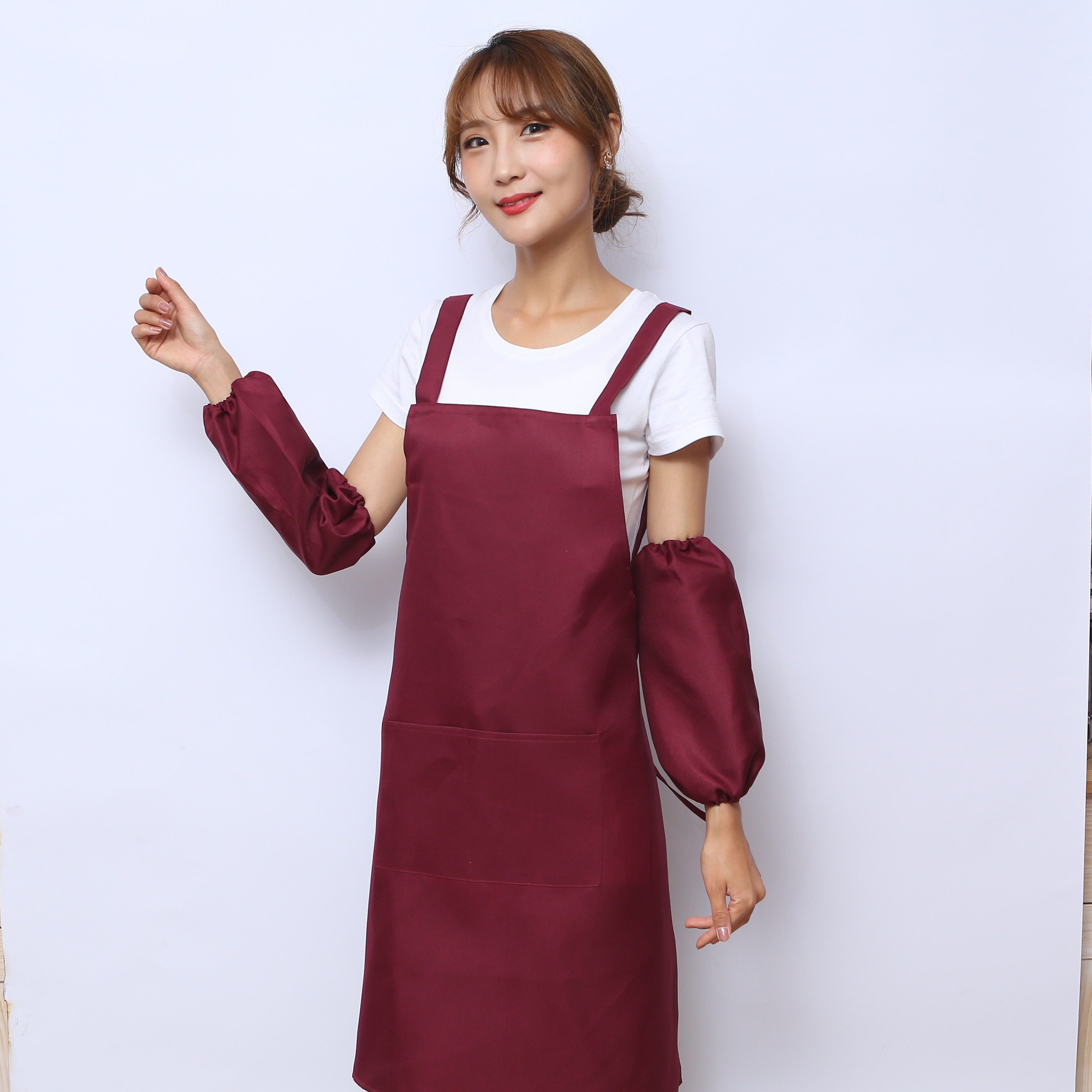 围裙定制logo印字广告男女时尚家用厨房烘焙围裙