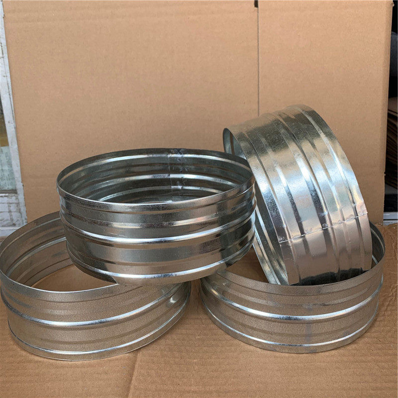 风管接头白铁皮排风内接镀锌直接通风通风管管道室内新风系统