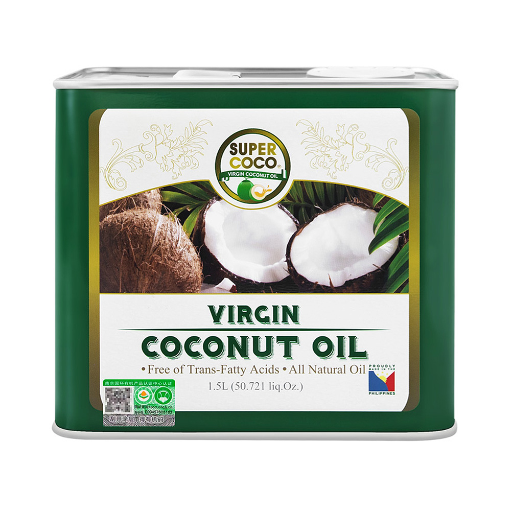 菲律宾supercoco椰来香进口天然冷压榨食用纯椰子油15l2件