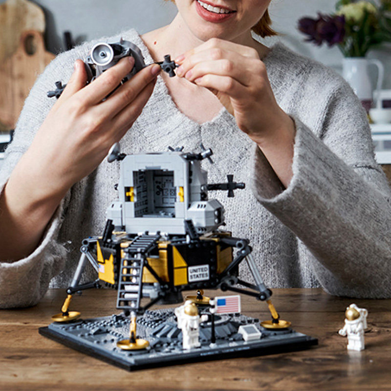 lego乐高10266创意系列阿波罗11号登月舱太空航天塑料积木