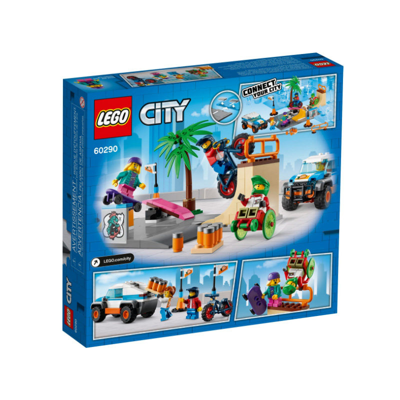 lego乐高60290城市系列滑板公园积木玩具男女建构