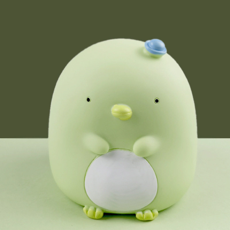 生物可爱卡通团子恐龙墙角角落存钱储蓄罐桌面储蓄罐