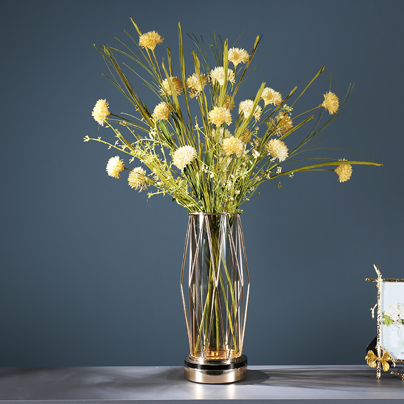 客厅北欧轻奢花瓶摆件创意餐桌桌面插花花艺家饰软装搭配套装