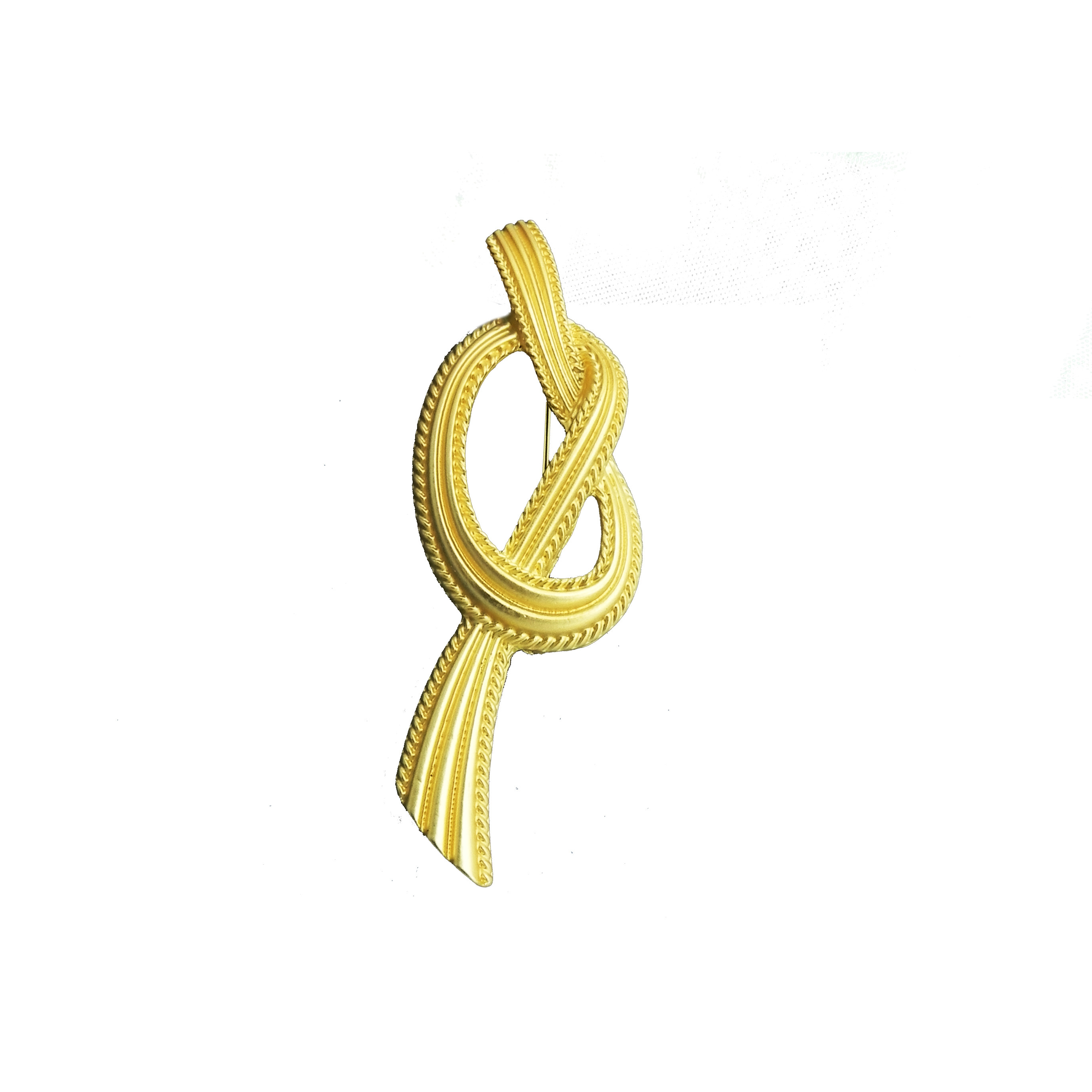 新款绳结配饰胸针高档coro中古蝴蝶结vintage古董胸针