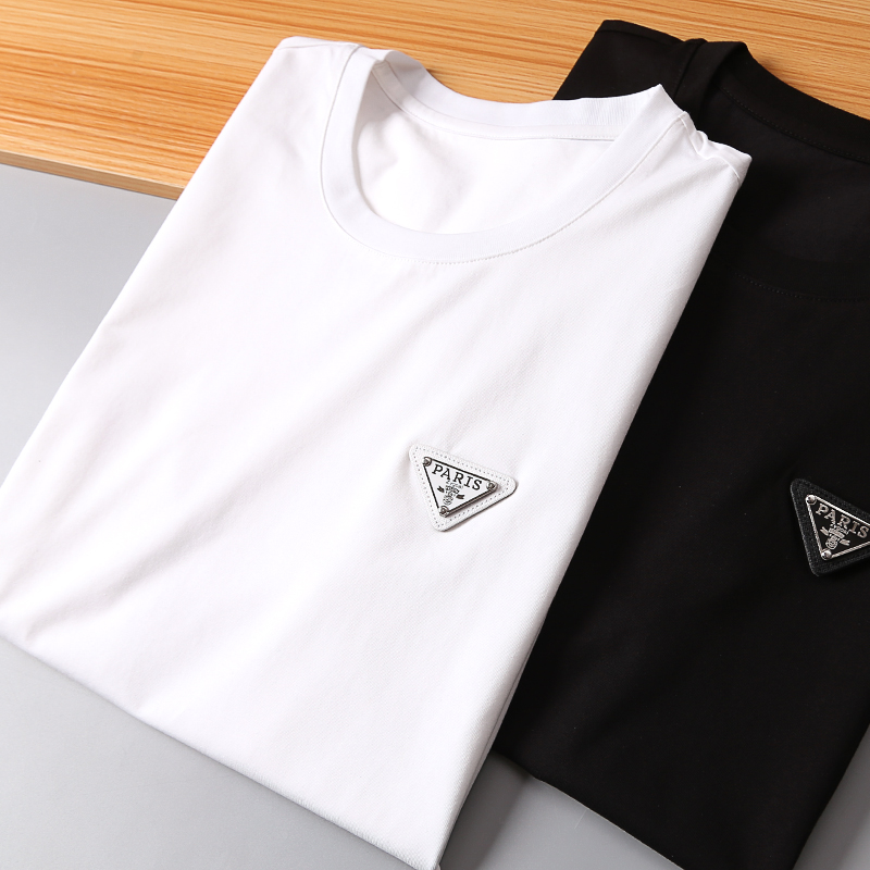 断码特价！自留推荐高端打底衫商务绅士男士百搭圆领短袖T恤衫