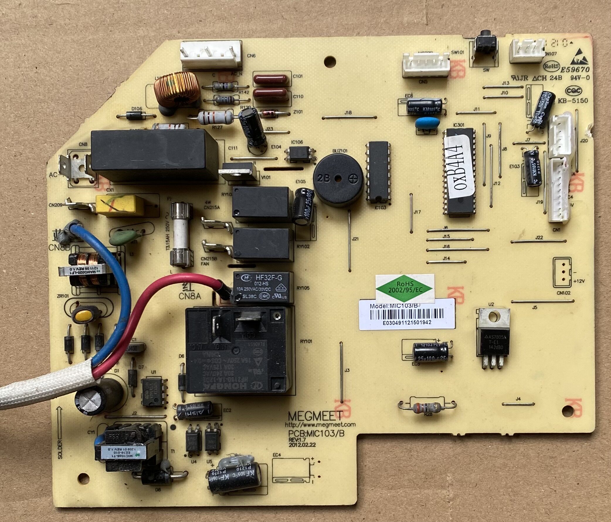 美的空调内机电脑维修mic105b35xfppcbmic103pcb电路板