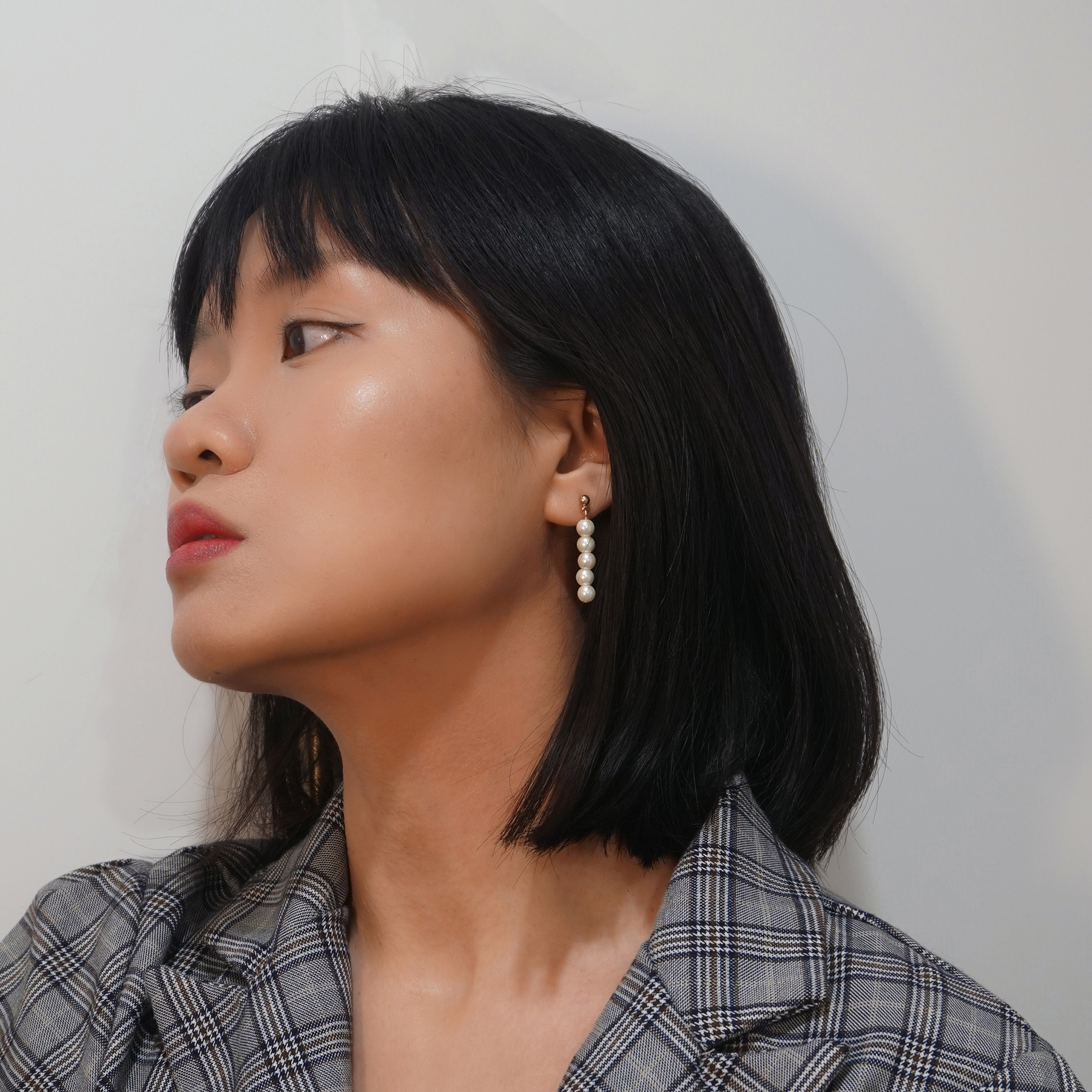 珍珠耳环2022年新款短发圆脸耳饰耳钉特别设计耳钉