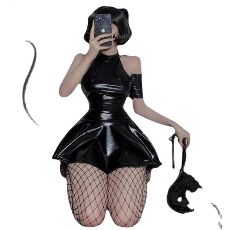 蹦迪辣妹伪娘衣服女装大佬套装cos用品软妹cd变装洛丽塔裙子萝莉