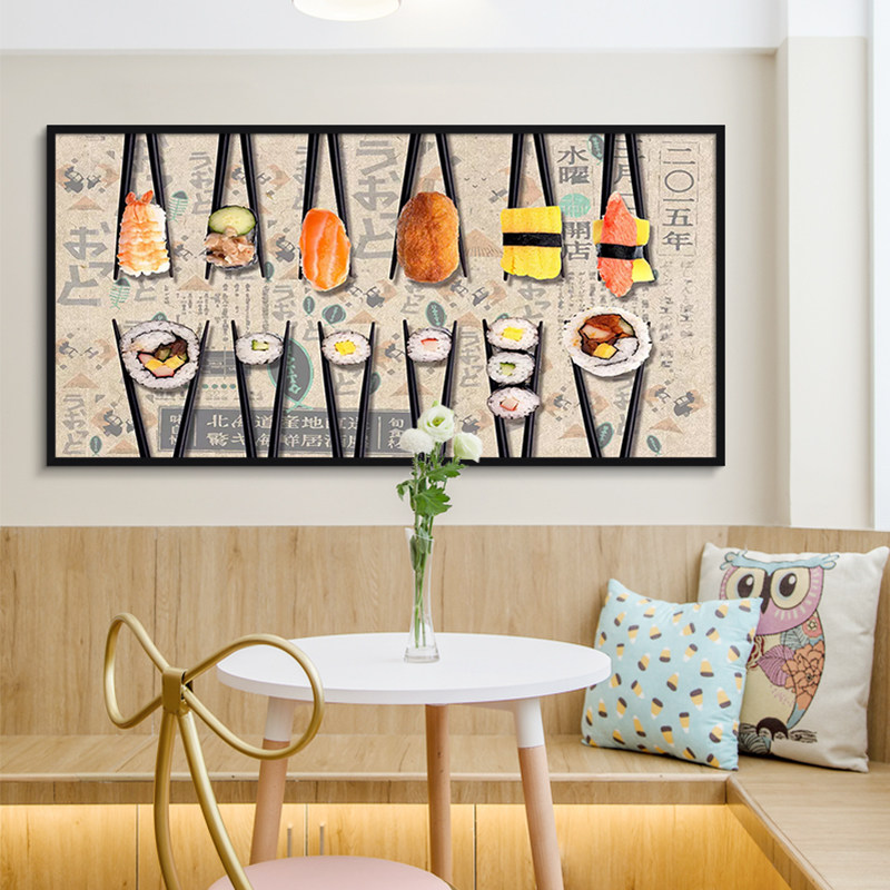 寿司日本料理装饰画日式创意餐厅饭店挂画居酒屋墙画现代装饰画