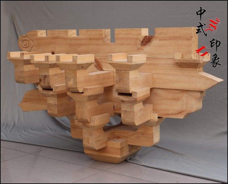 斗拱东阳木雕中式仿古园林寺庙装修梁托门屋檐实木梁托
