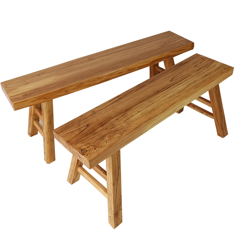 餐桌民俗宿舍桌凳家用床头餐厅榆木板凳长板床尾凳