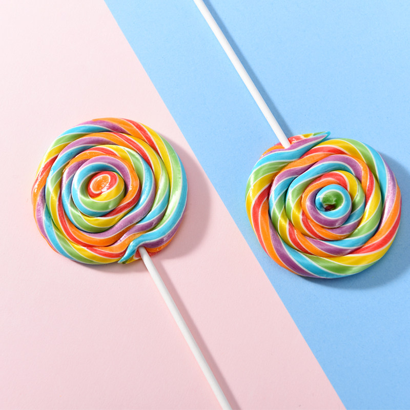 钱大熊波板糖超大巨型棒棒糖网红送女友创意散装批彩虹糖儿童零食