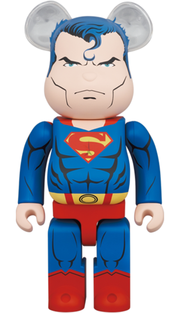 官方正品bearbrick超人superman积木熊1000berbrick潮玩盲盒