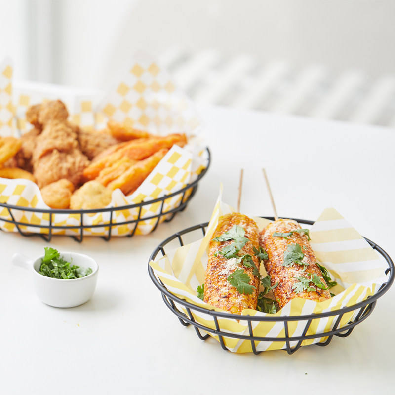 油炸美式创意餐具酒吧西餐厅薯条装盘炸鸡小吃酒店餐具