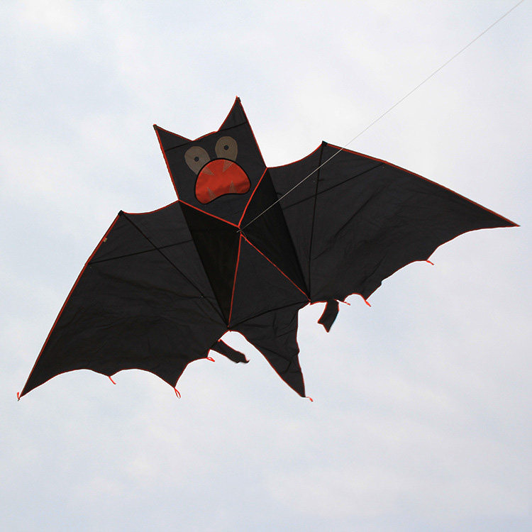 风筝西安潍坊大型高档3米黑色蝙蝠易飞成人风筝