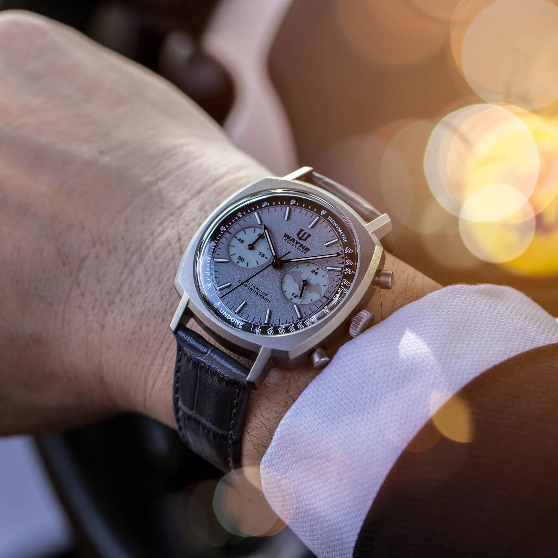 代购正品undonebatman蝙蝠侠80th联名纪念钛合金夜光欧美腕表