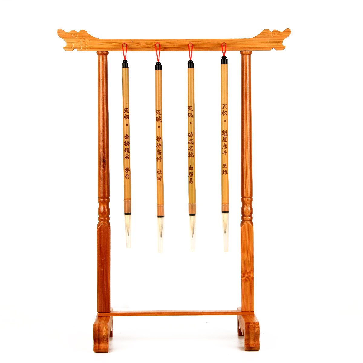 文昌笔架摆设客厅家居诗人水阁毛笔架木雕