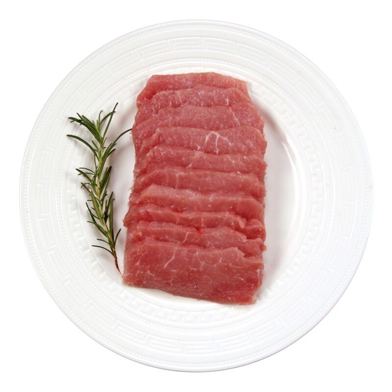 精气神国产山黑猪通脊肉片248g冷鲜肉冷鲜猪里脊黑猪肉生鲜