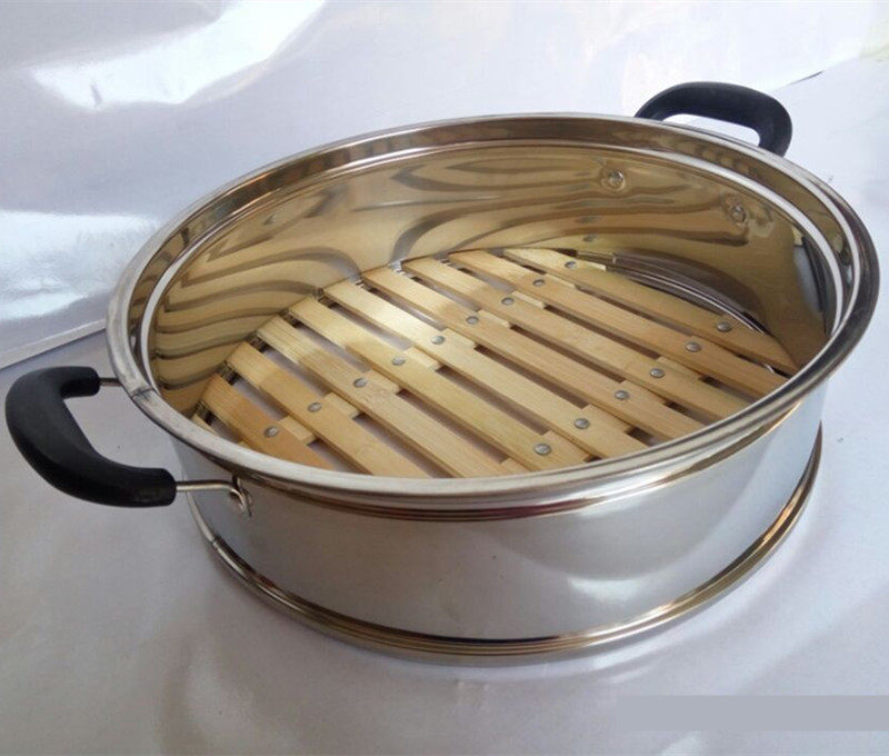 多星电锅炒锅专用蒸笼竹笼笼屉蒸格蒸屉35厘米蒸格
