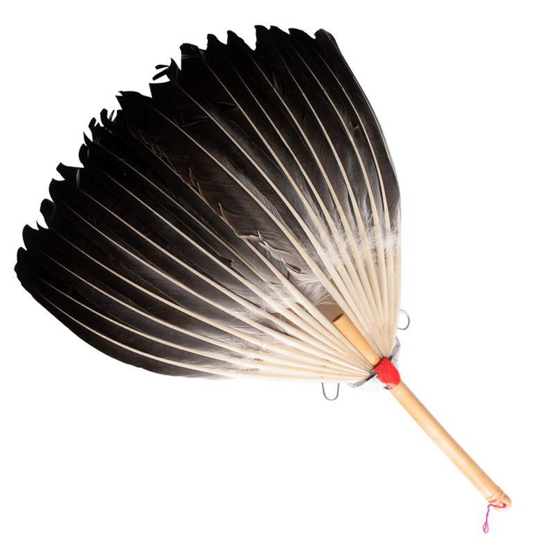 手编诸葛亮孔明扇子炭炉扇纯手工鹅毛纳凉羽毛扇子