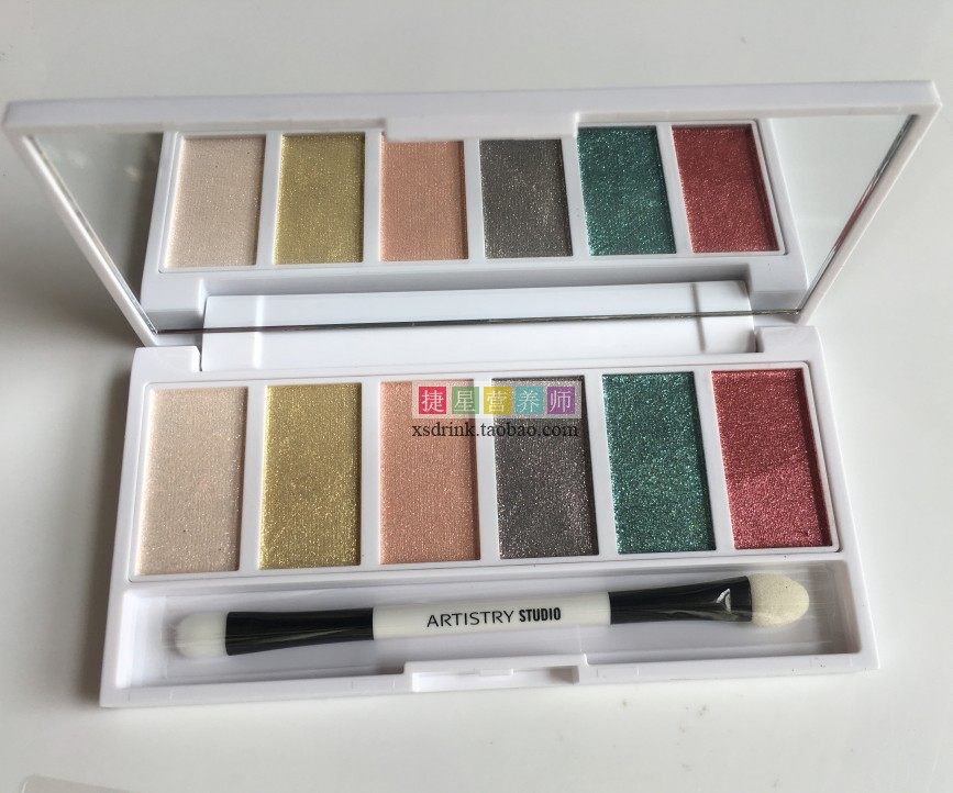 雅姿眼影安利巴黎彩妆六色6色蜜糖星光眼影