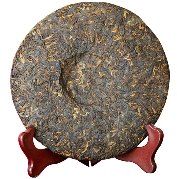 饼茶357克玉润紫天普洱茶熟茶2014年单片中茶牌