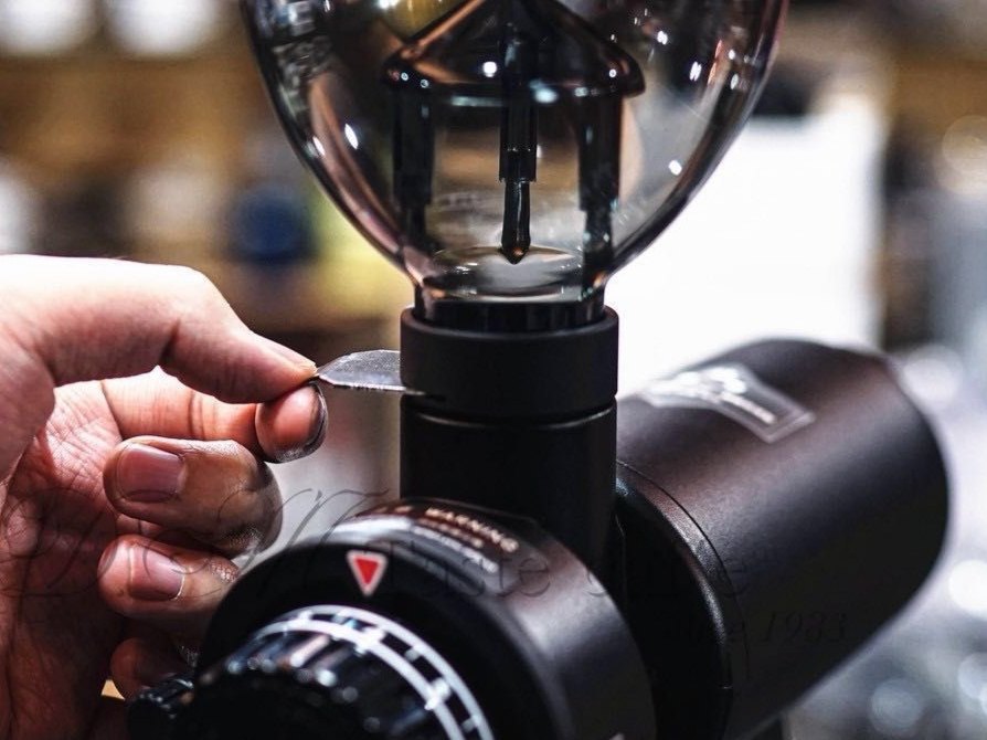 台湾杨家小飞马601n电动磨豆机220v电压60mm平刀磨豆机