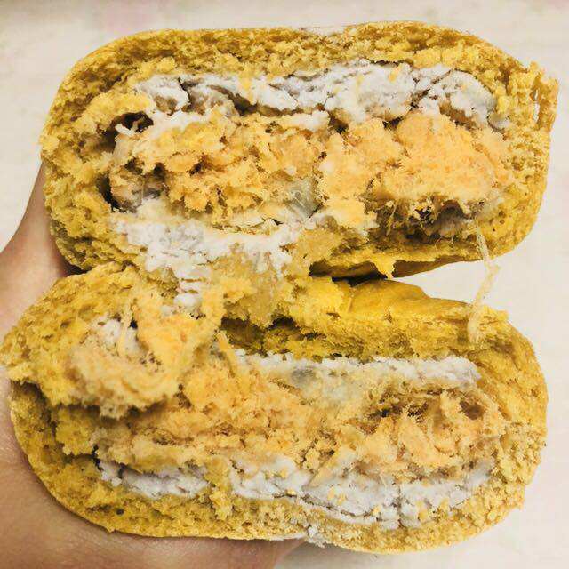 58包邮芋泥肉松无油低卡全麦欧包面包健身代餐传统糕点