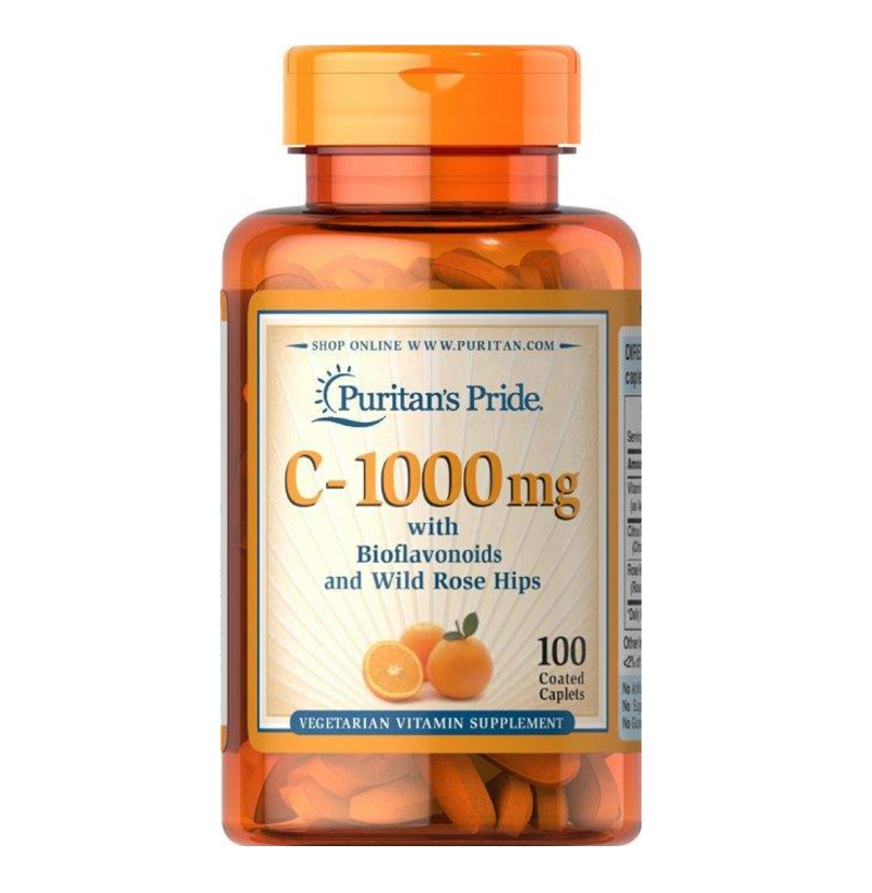 美国普丽普莱维生素cvc片维他命c维c片1000mg100粒片剂装