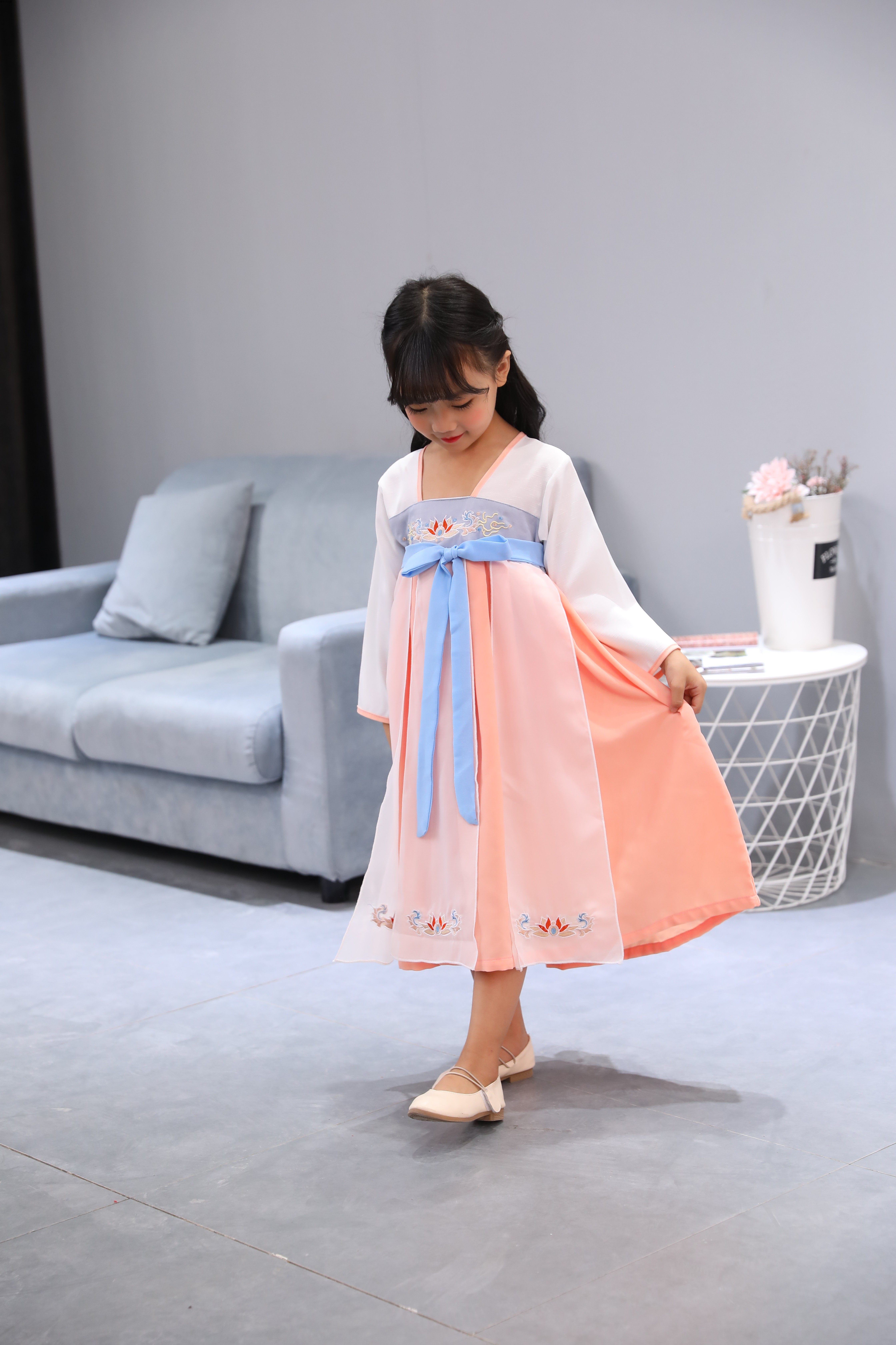 儿童汉服女儿童古装传统汉服古代明制袄裙小孩子汉服 女童汉服秋