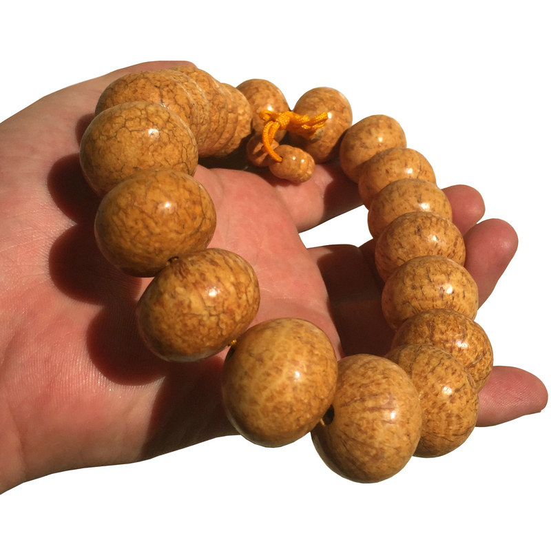 超大天然印度天竺血丝龙珠菩提提子21-27mm手串菩提