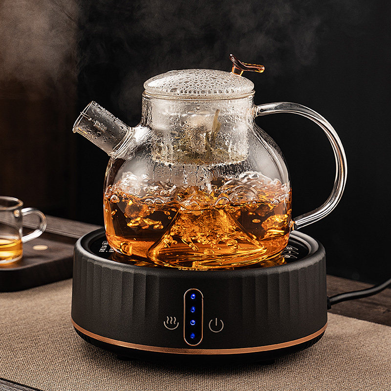 茶壶玻璃烧水壶耐高温加厚透明煮水电陶家用养生茶壶