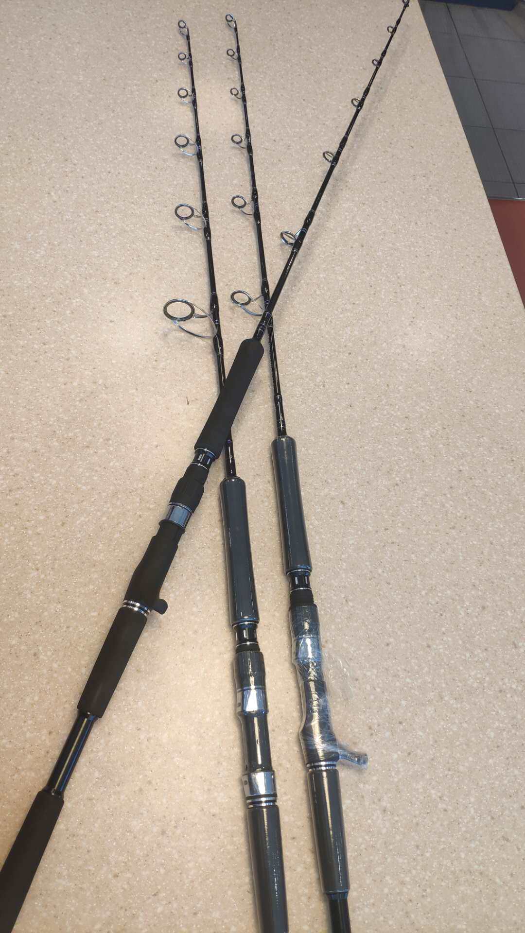 钓竿快抽铁板竿慢摇竿放流船竿船南油大青西沙海钓竿