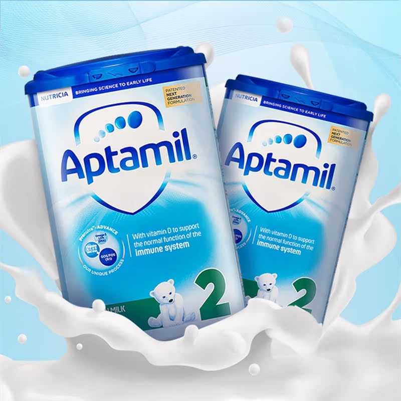 保税仓现货英国爱他美aptamil婴幼儿配方奶粉2段800g牛奶奶粉