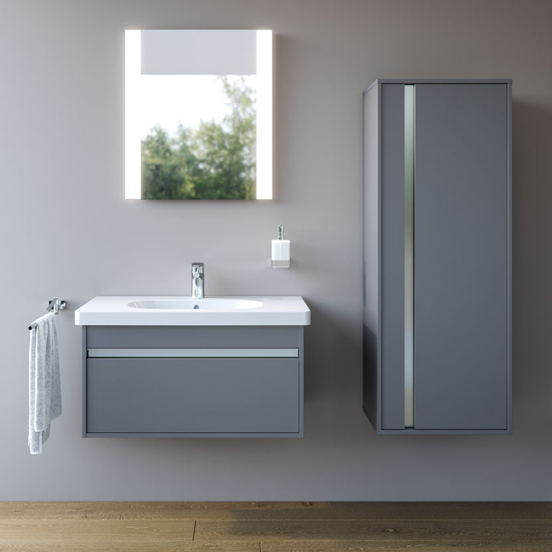 duravit杜拉维特门店同款ketho挂壁台盆浴室柜kt6667034285浴室柜组合