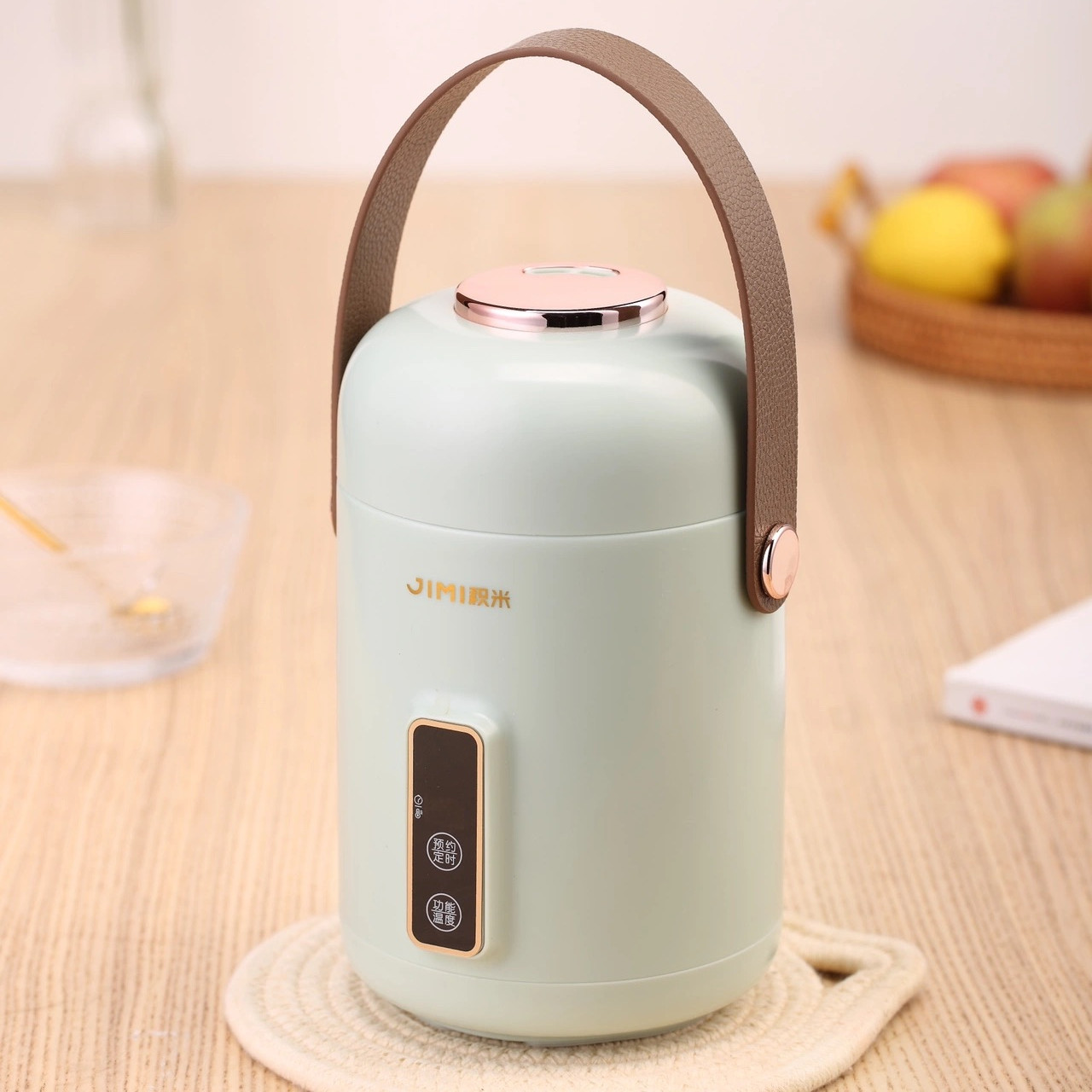 积米便携炖煮杯家用多功能电炖锅养生电炖杯熬粥煲汤神器电热杯