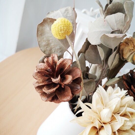 文艺复古干花花束客厅摆设真花装饰摆件鲜花干花