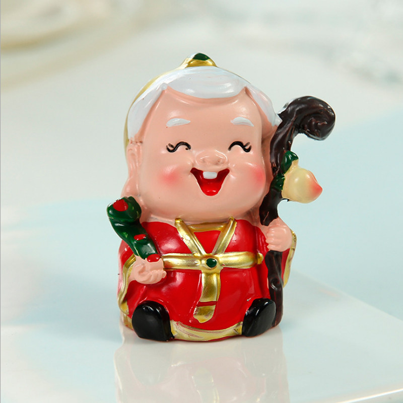 树脂寿公寿婆蛋糕装饰摆件祝寿配件搪胶寿星节日装扮用品