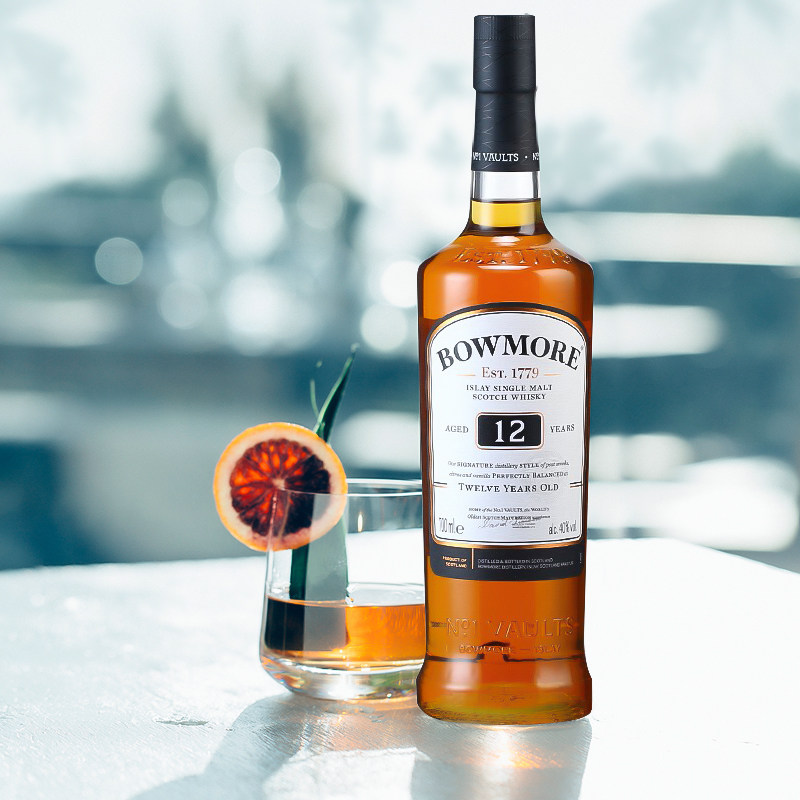 英国进口波摩12年单一麦芽威士忌bowmorewhisky洋酒700ml威士忌